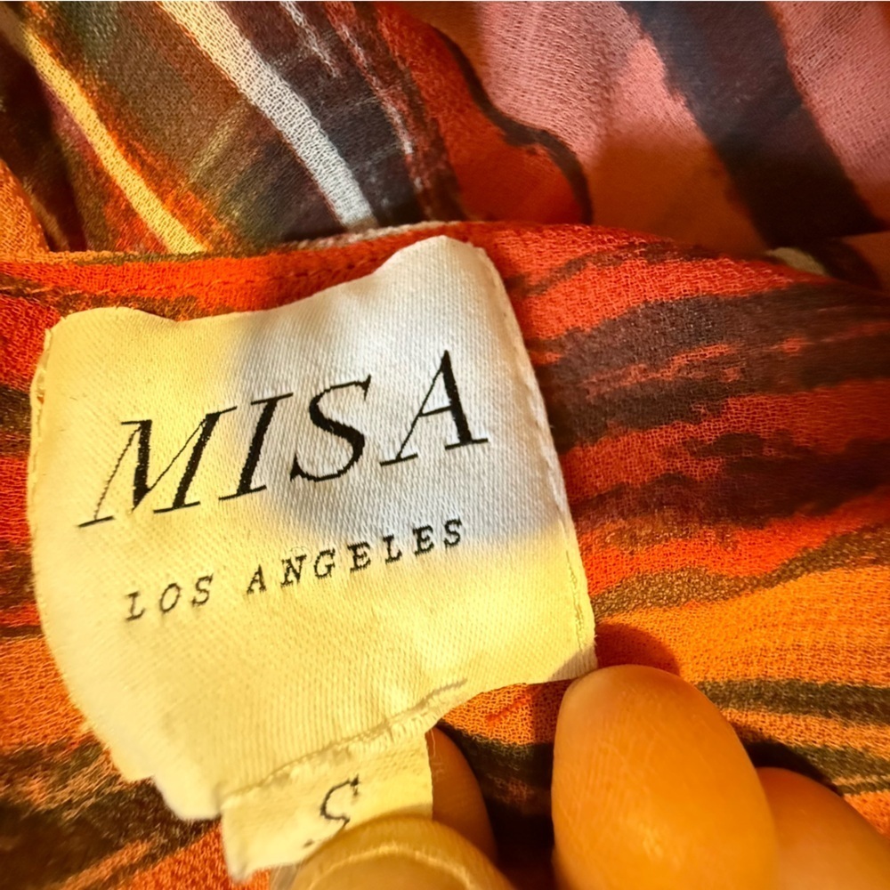 Misa Los Angeles Striped Multicolor Maxi Dress - Picture 10 of 10